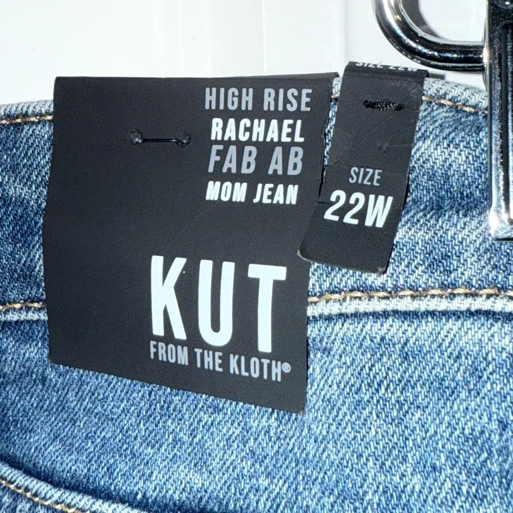 KUT from The Kloth Rachael High Rise Fab Ab Mom Jean Size 22 Women’s NWT - Picture 2 of 11
